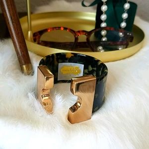Mudpie Tortoiseshell Acrylic Rose Gold Cuff